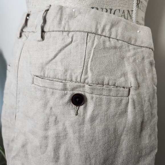 Athletic Slim linen chinos - Picture 7 of 13
